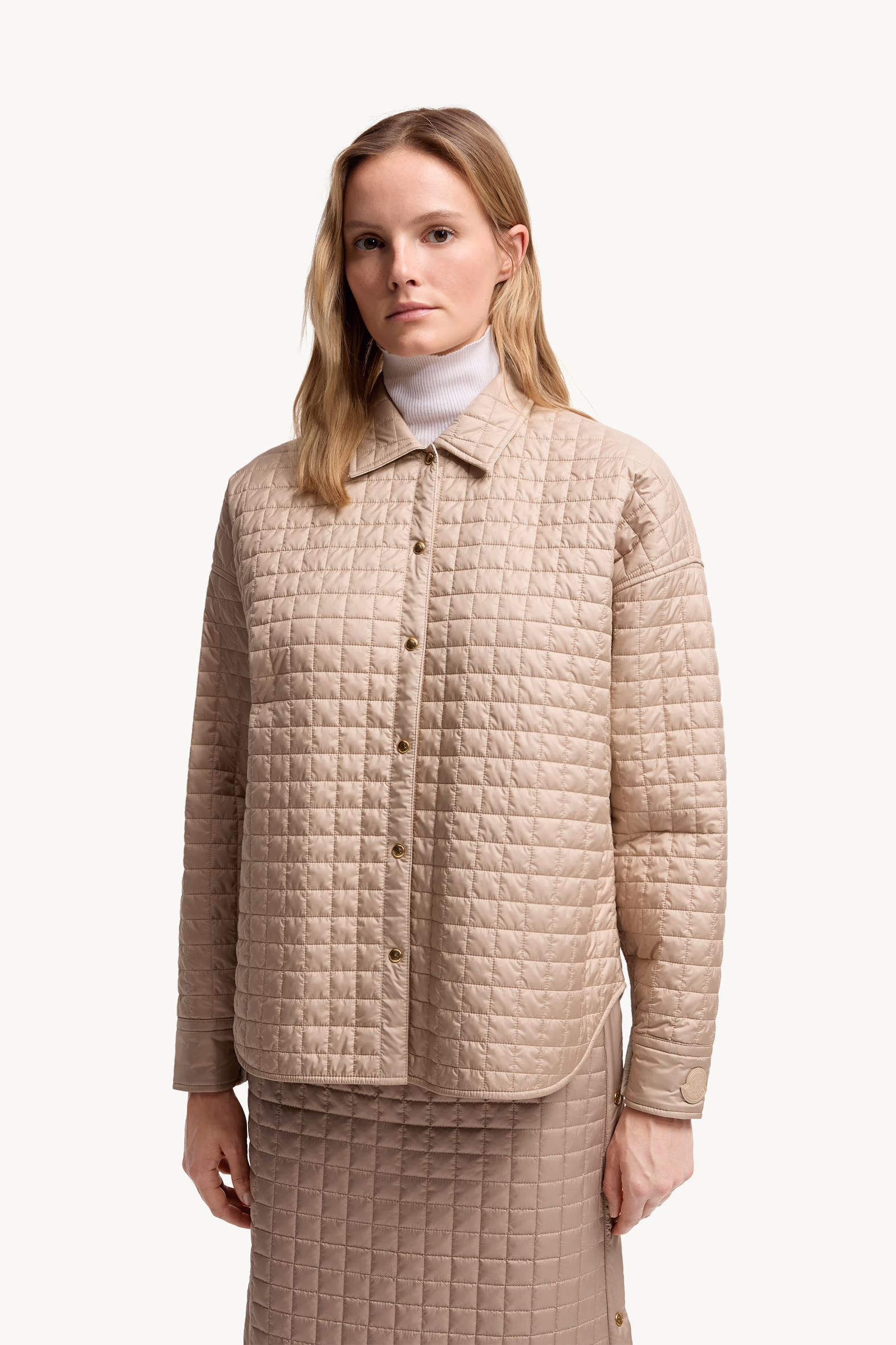Chemise à matelassage carré Femmes Beige Moncler 3